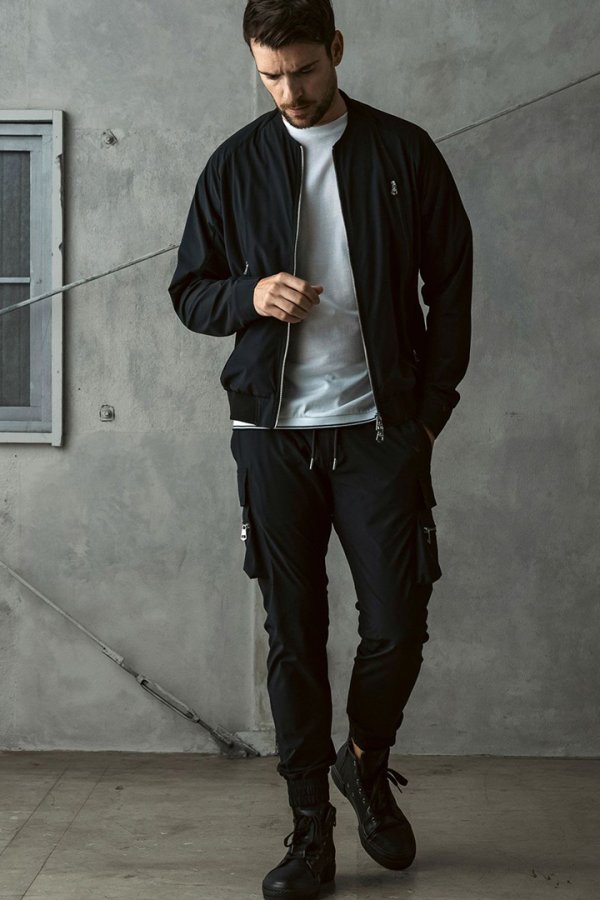 画像5: 1piu1uguale3 RELAX ウノピゥウノウグァーレトレ リラックス 接触冷感グレンチェックナイロンカーゴパンツ{-BFS} (5)