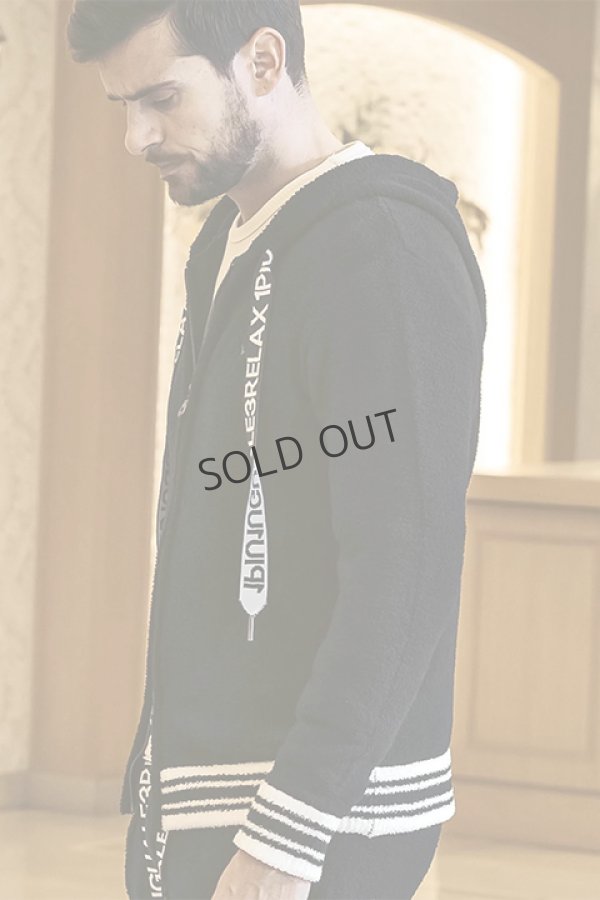 画像2: {SOLD}1piu1uguale3 RELAX ウノピゥウノウグァーレトレ リラックス ヘムラインニットパーカー{-BDA} (2)