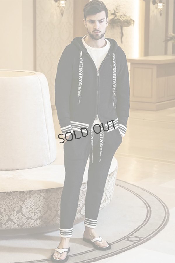 画像5: {SOLD}1piu1uguale3 RELAX ウノピゥウノウグァーレトレ リラックス ヘムラインニットパーカー{-BDA} (5)