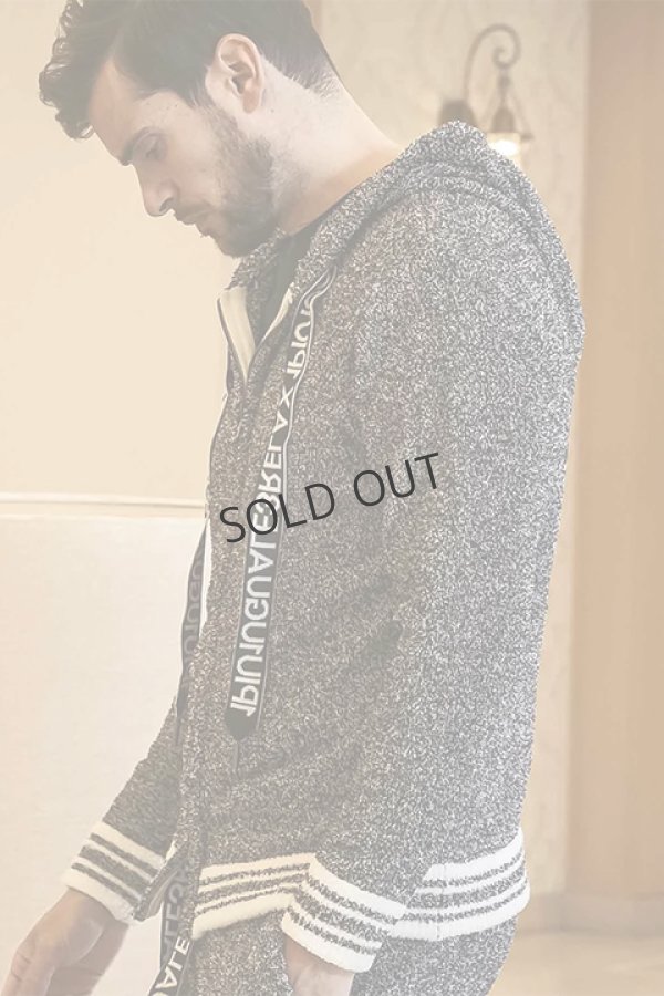 画像2: {SOLD}1piu1uguale3 RELAX ウノピゥウノウグァーレトレ リラックス ヘムラインニットパーカー{-BDA} (2)