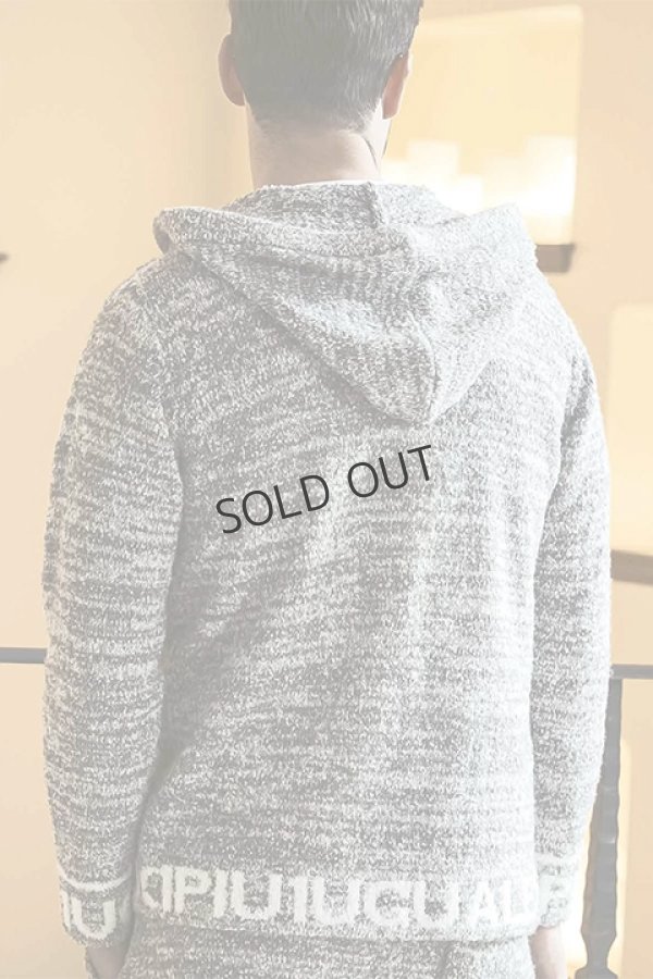 画像3: {SOLD}1piu1uguale3 RELAX ウノピゥウノウグァーレトレ リラックス ヘムロゴニットパーカー{-BDA} (3)