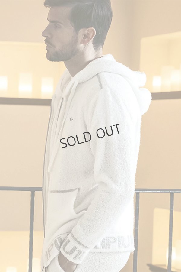 画像2: {SOLD}1piu1uguale3 RELAX ウノピゥウノウグァーレトレ リラックス ヘムロゴニットパーカー{-BDA} (2)