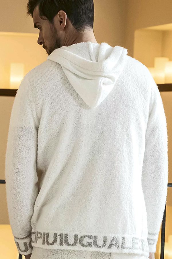 画像3: 【 40%OFF セール16,940円→10,164円】 1piu1uguale3 RELAX ウノピゥウノウグァーレトレ リラックス ヘムロゴニットパーカー{-BDA} (3)