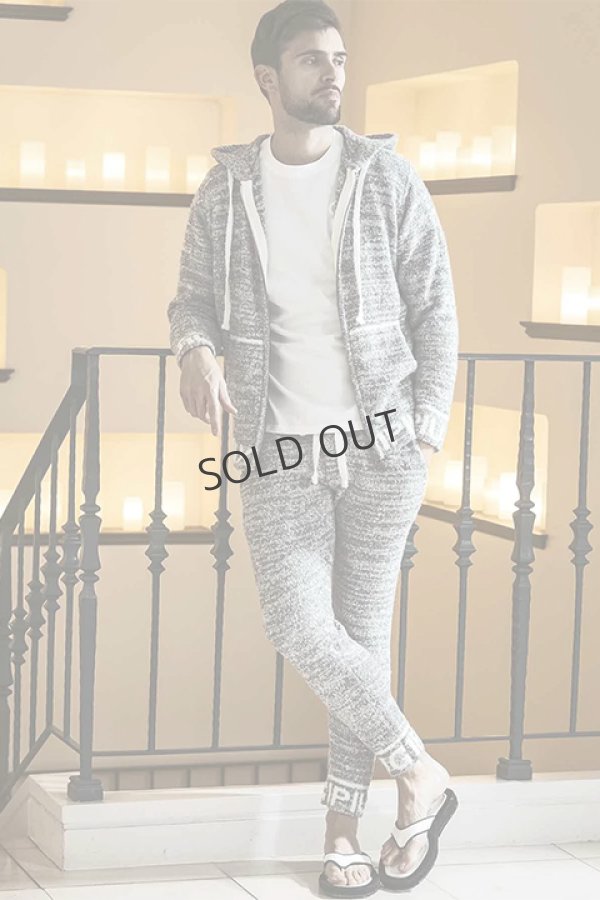 画像4: {SOLD}1piu1uguale3 RELAX ウノピゥウノウグァーレトレ リラックス ヘムロゴニットロングパンツ{-BDA} (4)