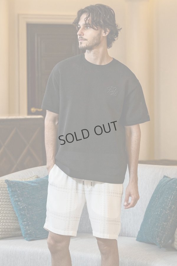 画像4: {SOLD}1piu1uguale3 RELAX ウノピゥウノウグァーレトレ リラックス ロゴアイコン半袖ニットTシャツ{-BES} (4)