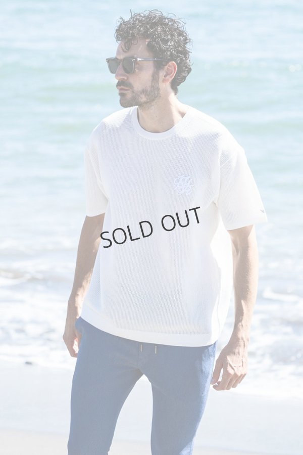 画像12: {SOLD}1piu1uguale3 RELAX ウノピゥウノウグァーレトレ リラックス ロゴアイコン半袖ニットTシャツ{-BES} (12)
