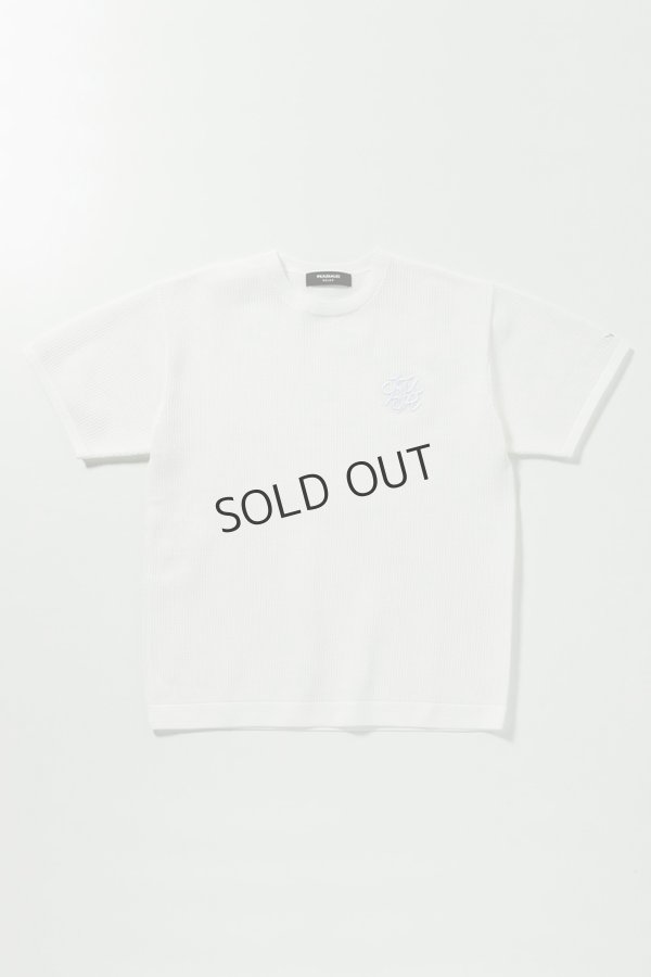 画像15: {SOLD}1piu1uguale3 RELAX ウノピゥウノウグァーレトレ リラックス ロゴアイコン半袖ニットTシャツ{-BES} (15)