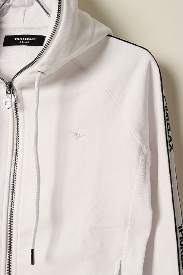 画像4: 【 40%OFF セール16,940円→10,164円】 1piu1uguale3 RELAX ウノピゥウノウグァーレトレ リラックス FLEECE LINE HOODIE{-BCS} (4)