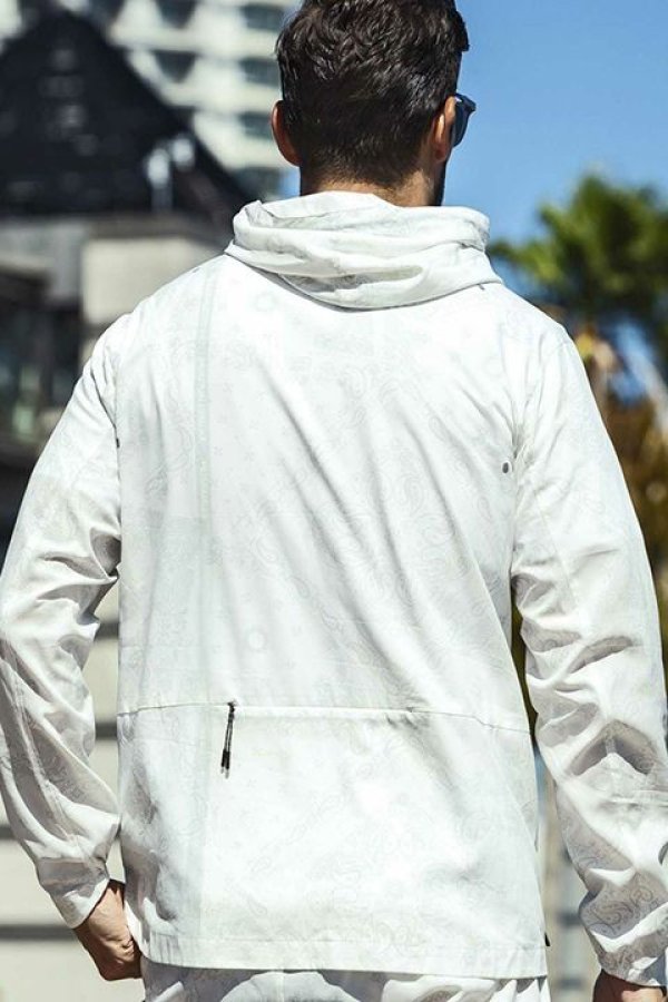 画像3: 1piu1uguale3 RELAX ウノピゥウノウグァーレトレ リラックス 総柄ランニングパーカー{-BDS} (3)