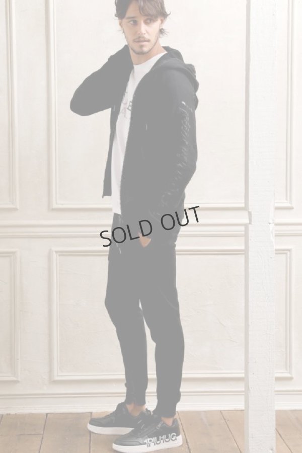 画像5: {SOLD}1piu1uguale3 RELAX ウノピゥウノウグァーレトレ リラックス グリッターロゴジップパーカー{-BDS} (5)