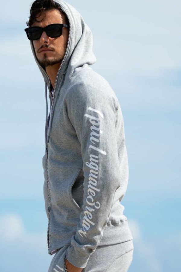 画像3: 【 40%OFF セール18,920円→11,352円】 1piu1uguale3 RELAX ウノピゥウノウグァーレトレ リラックス グリッターロゴジップパーカー{-BDS} (3)