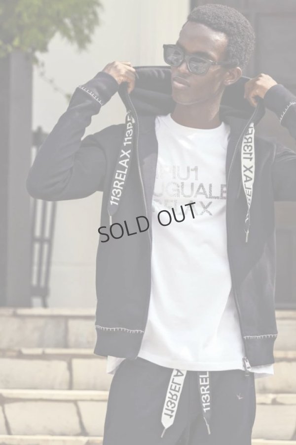 画像3: {SOLD}1piu1uguale3 RELAX ウノピゥウノウグァーレトレ リラックス ヘビースウェットステッチパーカー{-BDS} (3)