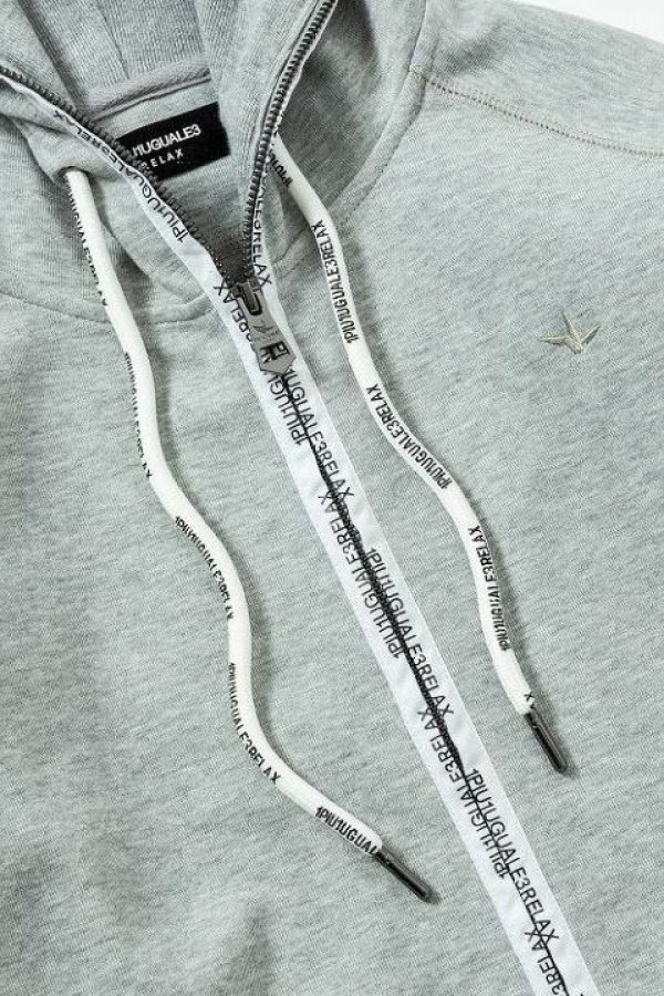 画像9: 【 40%OFF セール19,800円→11,880円】 1piu1uguale3 RELAX ウノピゥウノウグァーレトレ リラックス サークルロゴパイピングパーカー{-BDS} (9)