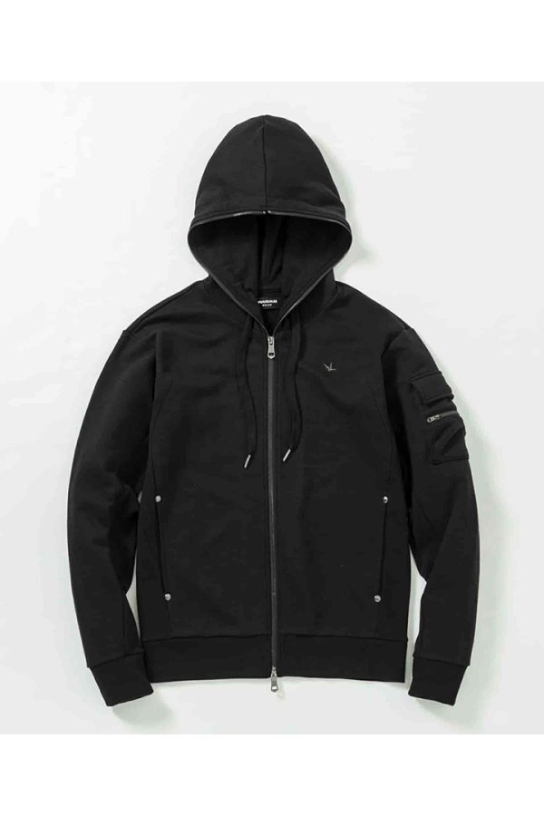 画像10: 【 30%OFF セール18,920円→13,244円】 1piu1uguale3 RELAX ウノピゥウノウグァーレトレ リラックス スウェットカーゴパーカー{-BES} (10)