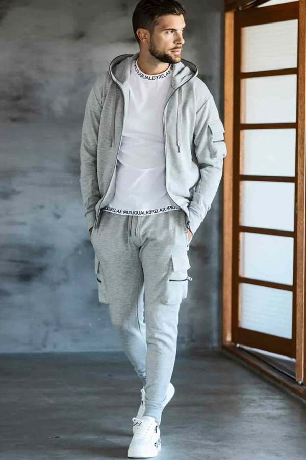 画像5: 【 30%OFF セール18,920円→13,244円】 1piu1uguale3 RELAX ウノピゥウノウグァーレトレ リラックス スウェットカーゴパーカー{-BES} (5)