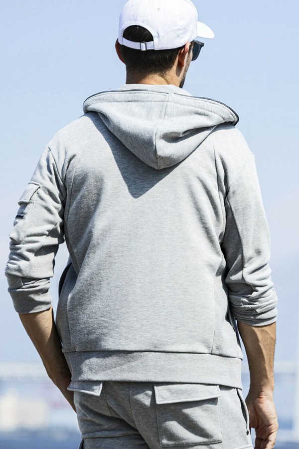 画像10: 【 30%OFF セール18,920円→13,244円】 1piu1uguale3 RELAX ウノピゥウノウグァーレトレ リラックス スウェットカーゴパーカー{-BES} (10)