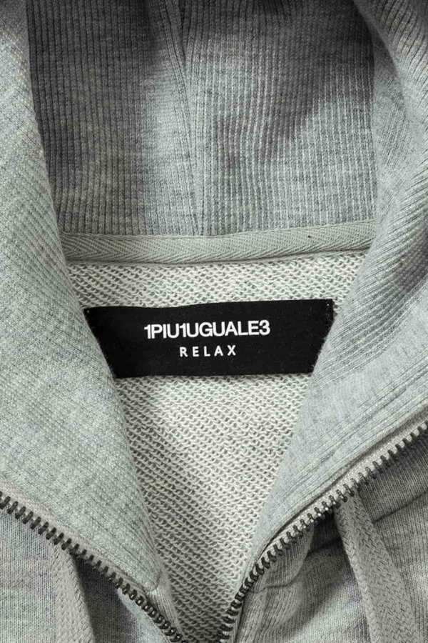 画像14: 【 30%OFF セール18,920円→13,244円】 1piu1uguale3 RELAX ウノピゥウノウグァーレトレ リラックス スウェットカーゴパーカー{-BES} (14)