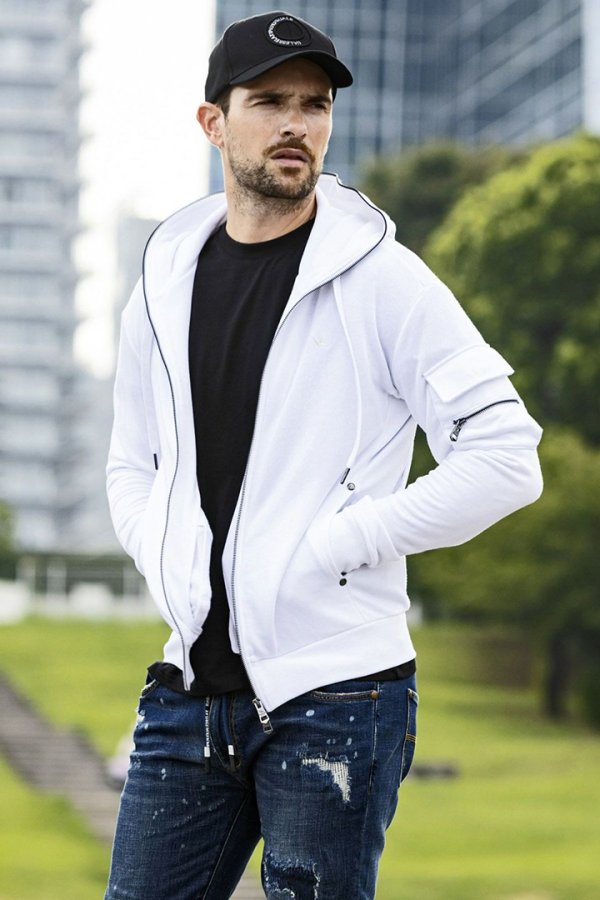 画像6: 【 30%OFF セール18,920円→13,244円】 1piu1uguale3 RELAX ウノピゥウノウグァーレトレ リラックス スウェットカーゴパーカー{-BES} (6)