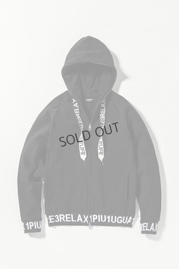画像9: {SOLD}1piu1uguale3 RELAX ウノピゥウノウグァーレトレ リラックス ワイドスピンドルロゴスウェットパーカー{-BDA} (9)