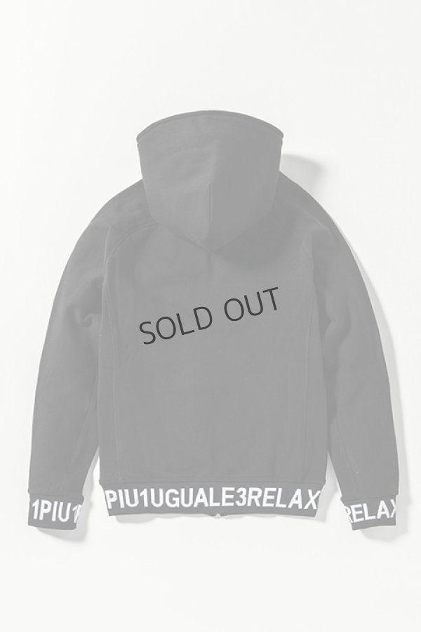 画像10: {SOLD}1piu1uguale3 RELAX ウノピゥウノウグァーレトレ リラックス ワイドスピンドルロゴスウェットパーカー{-BDA} (10)