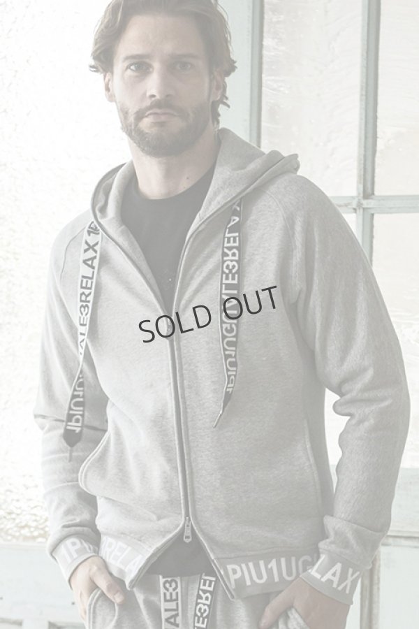 画像1: {SOLD}1piu1uguale3 RELAX ウノピゥウノウグァーレトレ リラックス ワイドスピンドルロゴスウェットパーカー{-BDA} (1)