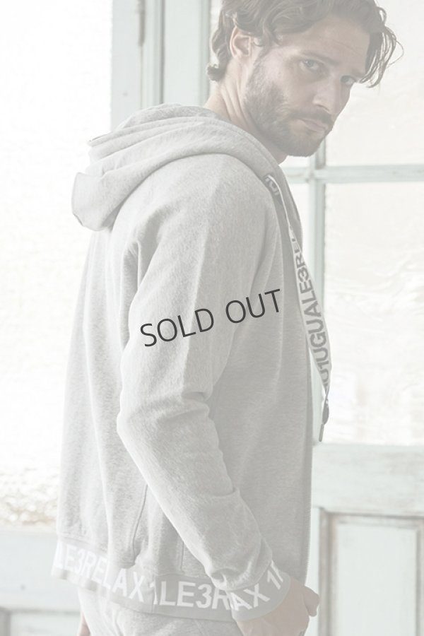 画像4: {SOLD}1piu1uguale3 RELAX ウノピゥウノウグァーレトレ リラックス ワイドスピンドルロゴスウェットパーカー{-BDA} (4)