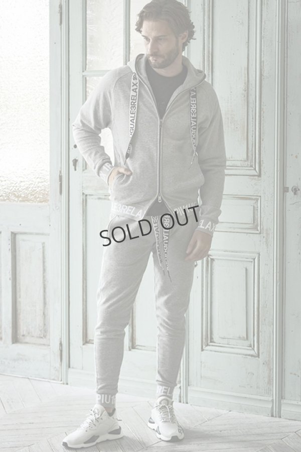 画像5: {SOLD}1piu1uguale3 RELAX ウノピゥウノウグァーレトレ リラックス ワイドスピンドルロゴスウェットパーカー{-BDA} (5)