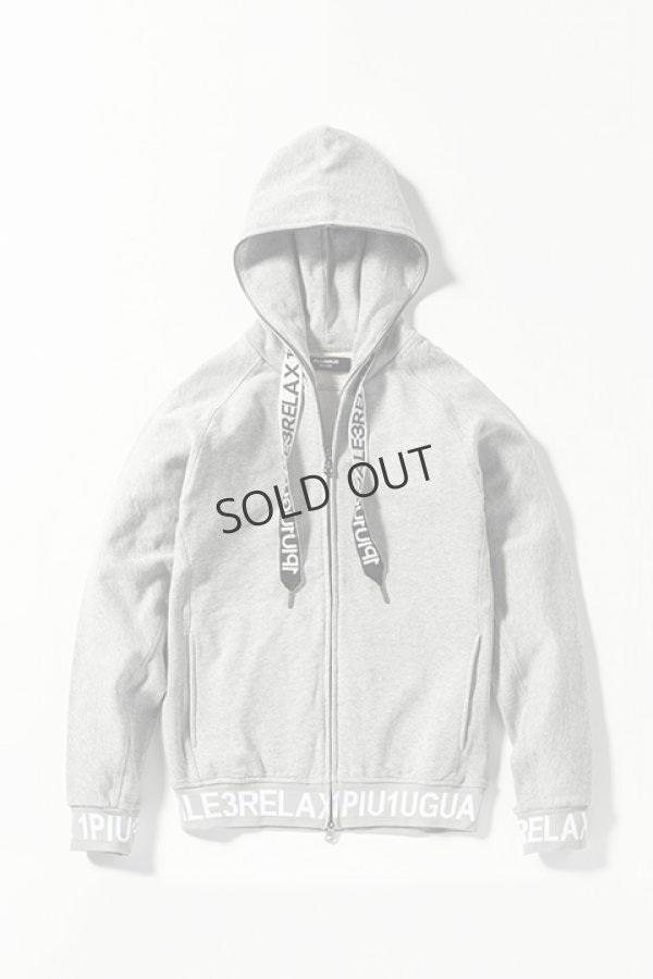 画像8: {SOLD}1piu1uguale3 RELAX ウノピゥウノウグァーレトレ リラックス ワイドスピンドルロゴスウェットパーカー{-BDA} (8)