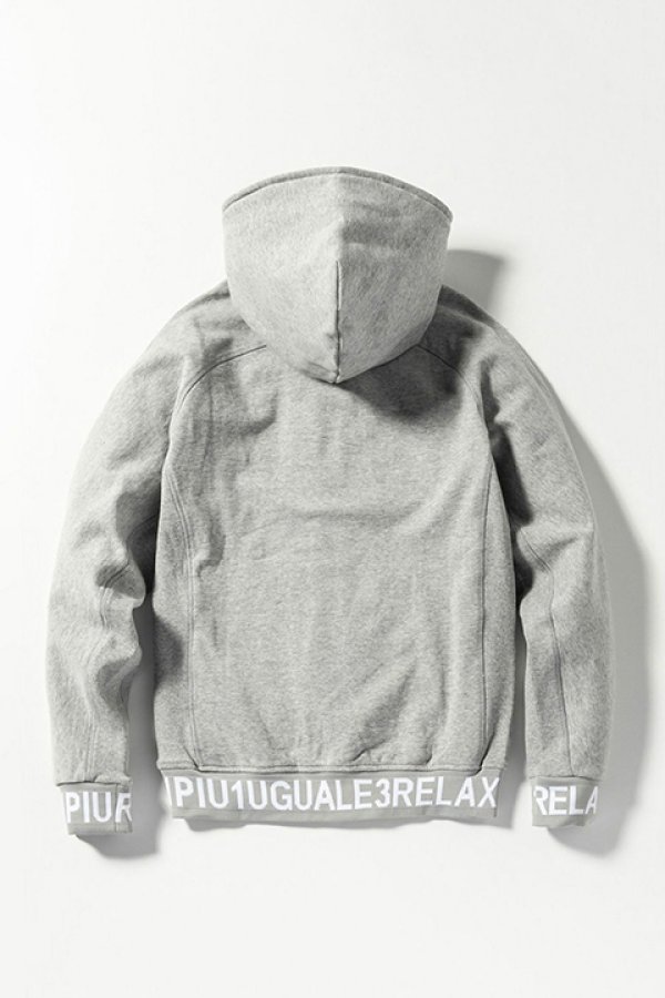 画像9: 【 40%OFF セール19,910円→11,946円】 1piu1uguale3 RELAX ウノピゥウノウグァーレトレ リラックス ワイドスピンドルロゴスウェットパーカー{-BDA} (9)