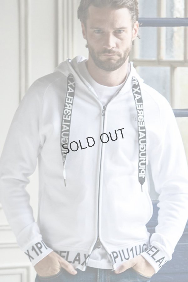 画像1: {SOLD}1piu1uguale3 RELAX ウノピゥウノウグァーレトレ リラックス ワイドスピンドルロゴスウェットパーカー{-BDA} (1)