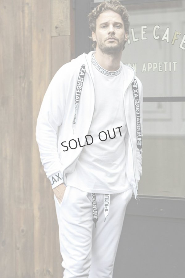 画像10: {SOLD}1piu1uguale3 RELAX ウノピゥウノウグァーレトレ リラックス ワイドスピンドルロゴスウェットパーカー{-BDA} (10)