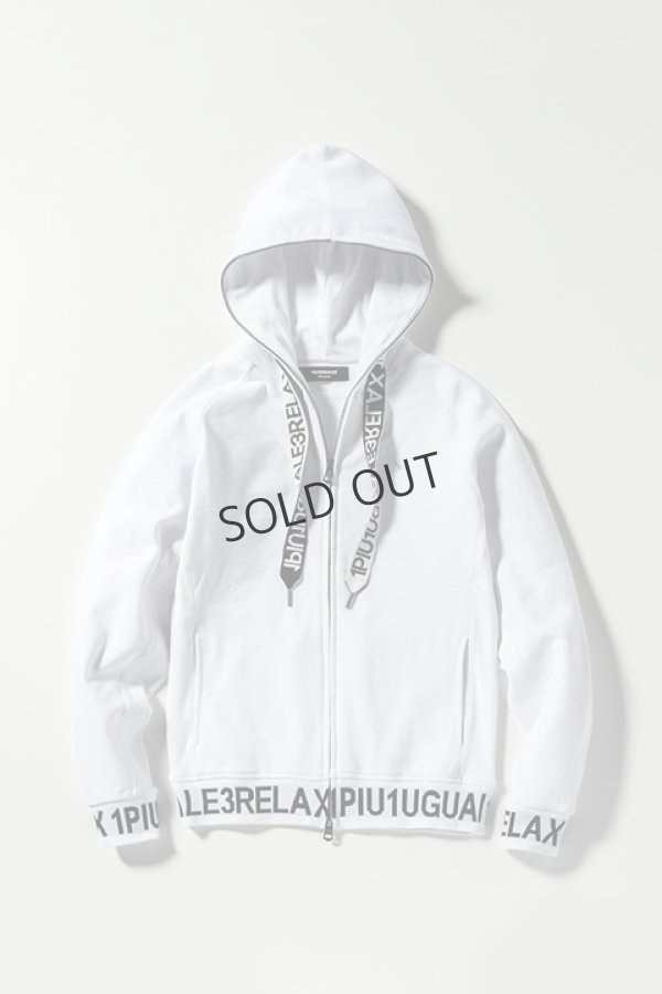画像11: {SOLD}1piu1uguale3 RELAX ウノピゥウノウグァーレトレ リラックス ワイドスピンドルロゴスウェットパーカー{-BDA} (11)