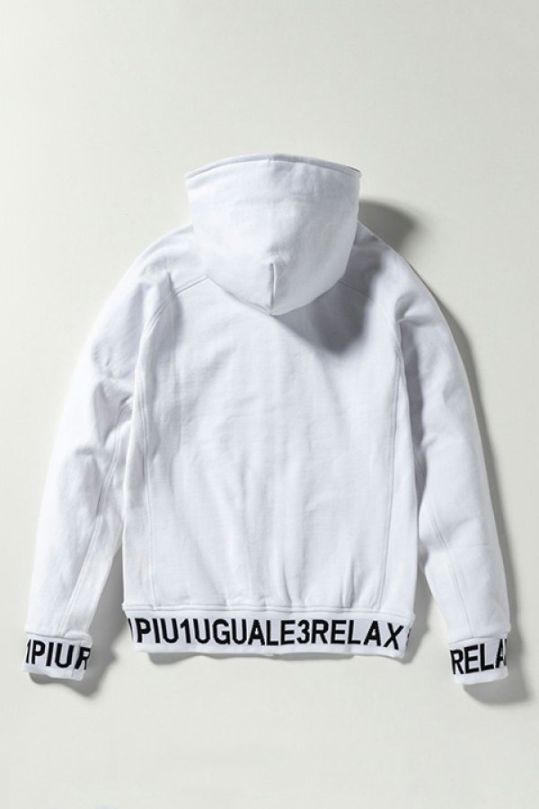 画像12: 【 40%OFF セール19,910円→11,946円】 1piu1uguale3 RELAX ウノピゥウノウグァーレトレ リラックス ワイドスピンドルロゴスウェットパーカー{-BDA} (12)