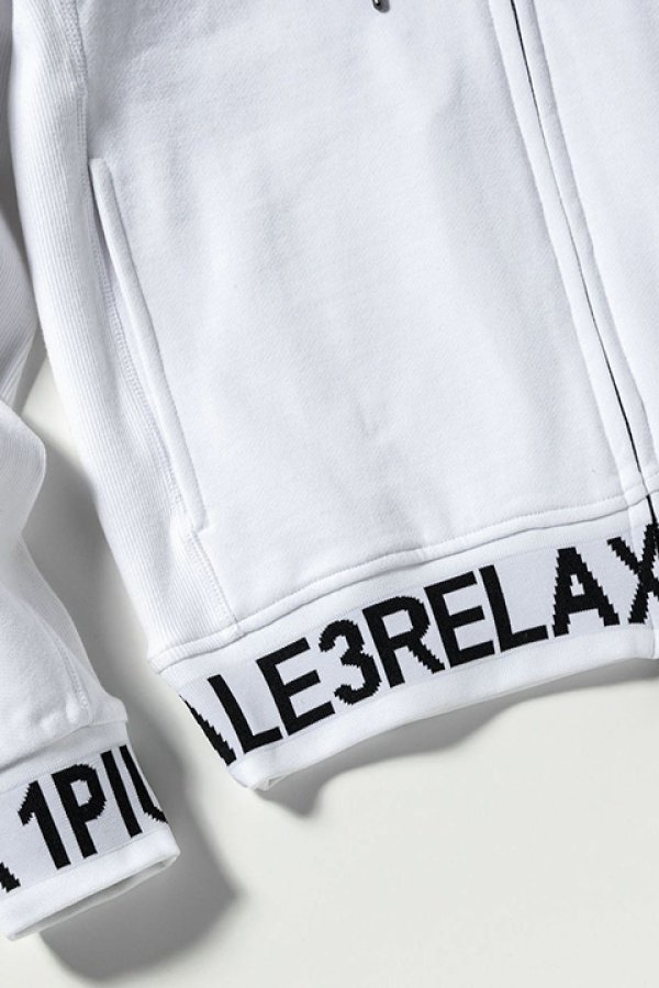 画像16: 【 40%OFF セール19,910円→11,946円】 1piu1uguale3 RELAX ウノピゥウノウグァーレトレ リラックス ワイドスピンドルロゴスウェットパーカー{-BDA} (16)