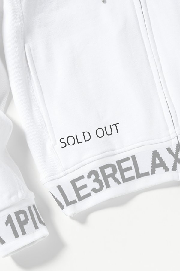 画像16: {SOLD}1piu1uguale3 RELAX ウノピゥウノウグァーレトレ リラックス ワイドスピンドルロゴスウェットパーカー{-BDA} (16)