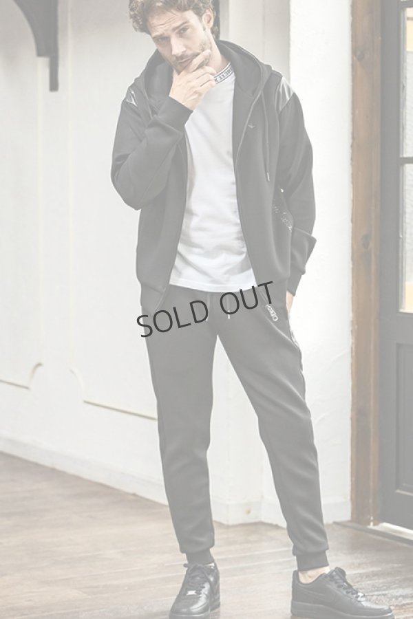 画像7: {SOLD}1piu1uguale3 RELAX ウノピゥウノウグァーレトレ リラックス レザーラインポンチパーカー{-BDA} (7)