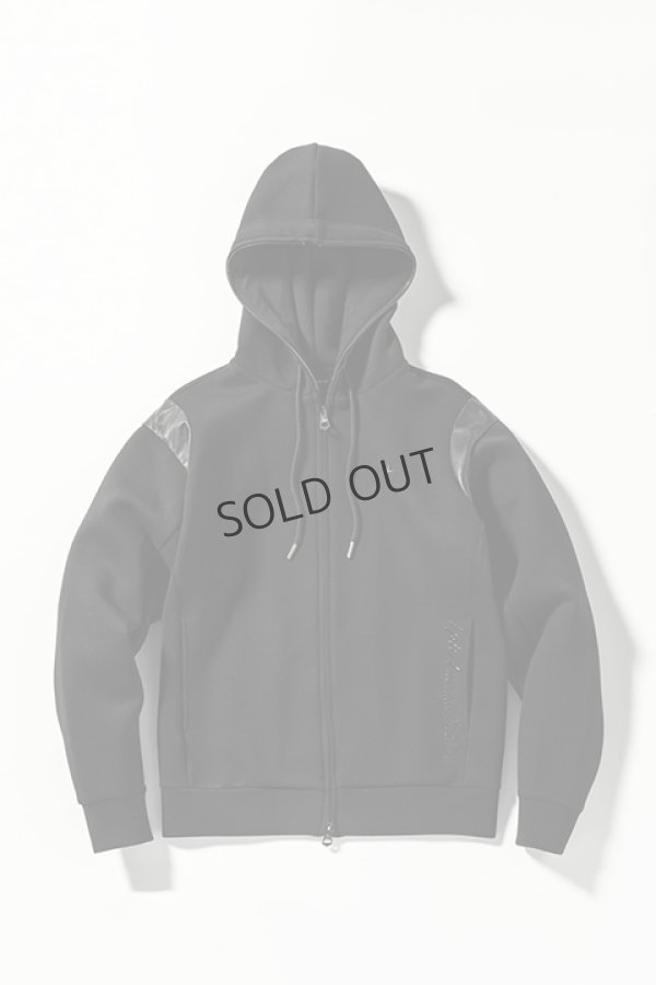 画像8: {SOLD}1piu1uguale3 RELAX ウノピゥウノウグァーレトレ リラックス レザーラインポンチパーカー{-BDA} (8)