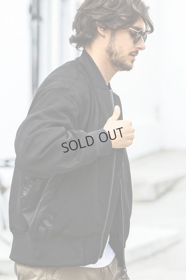 画像3: {SOLD}1piu1uguale3 RELAX ウノピゥウノウグァーレトレ リラックス スウェードパデッドブルゾン{-BDA} (3)