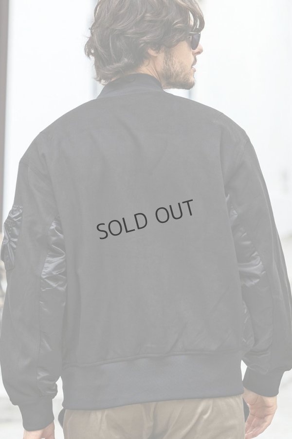 画像4: {SOLD}1piu1uguale3 RELAX ウノピゥウノウグァーレトレ リラックス スウェードパデッドブルゾン{-BDA} (4)