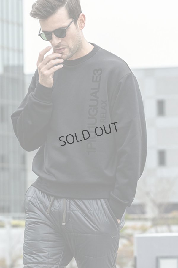 画像2: {SOLD}1piu1uguale3 RELAX ウノピゥウノウグァーレトレ リラックス ポーラテック縦ロゴプルオーバー{-BDA} (2)