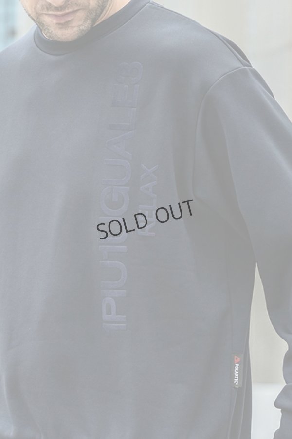 画像4: {SOLD}1piu1uguale3 RELAX ウノピゥウノウグァーレトレ リラックス ポーラテック縦ロゴプルオーバー{-BDA} (4)