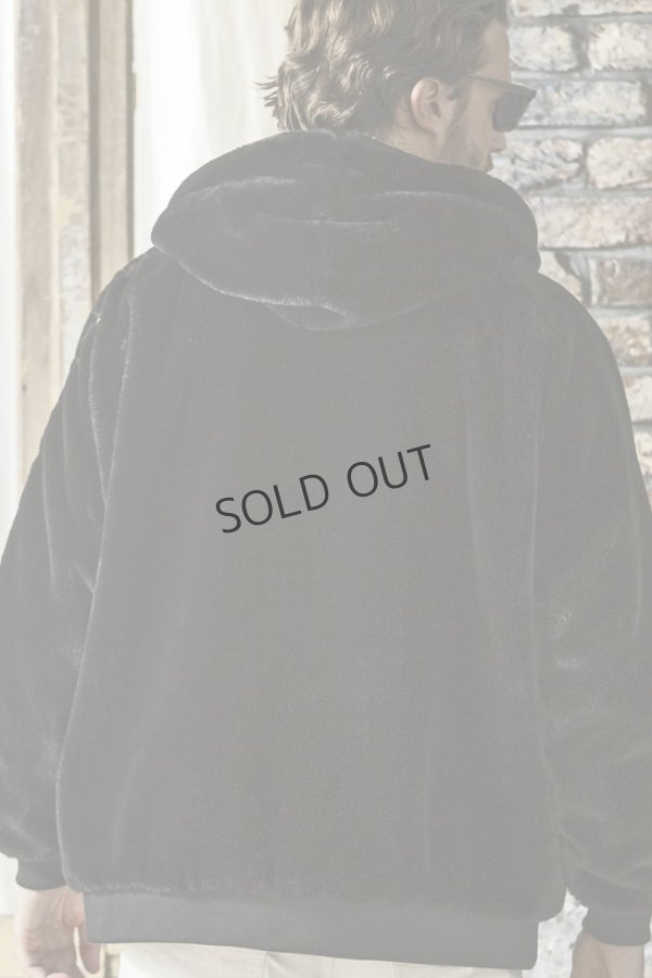 画像3: {SOLD}1piu1uguale3 RELAX ウノピゥウノウグァーレトレ リラックス ワイドスピンドル袖ロゴファーブルゾン{-BDA} (3)