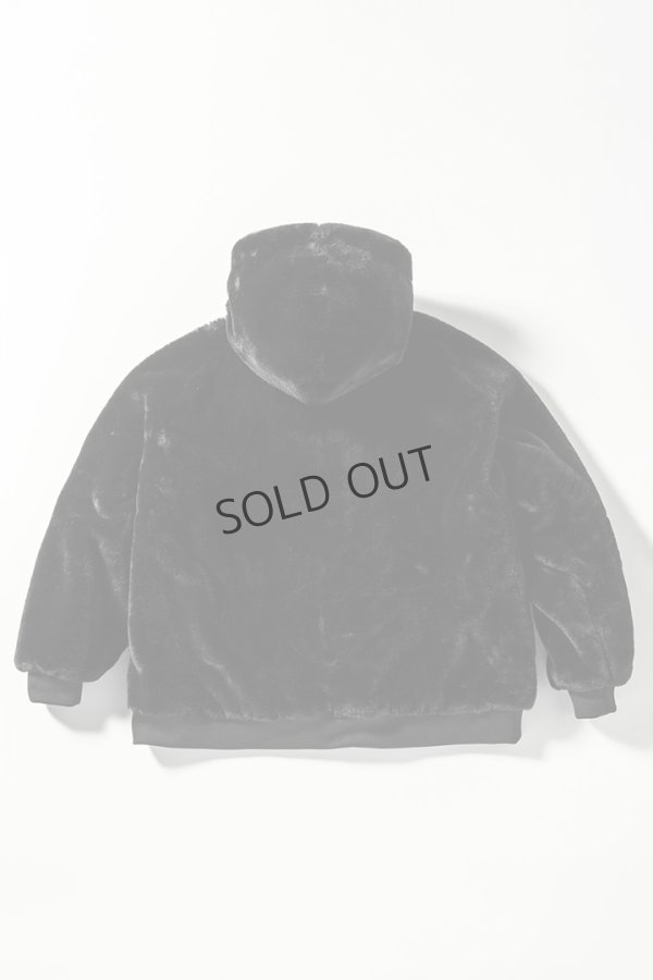 画像9: {SOLD}1piu1uguale3 RELAX ウノピゥウノウグァーレトレ リラックス ワイドスピンドル袖ロゴファーブルゾン{-BDA} (9)