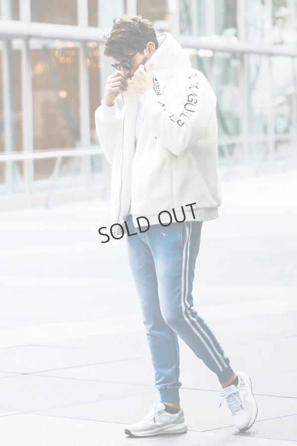 画像7: {SOLD}1piu1uguale3 RELAX ウノピゥウノウグァーレトレ リラックス ワイドスピンドル袖ロゴファーブルゾン{-BDA} (7)