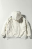 画像10: {SOLD}1piu1uguale3 RELAX ウノピゥウノウグァーレトレ リラックス ワイドスピンドル袖ロゴファーブルゾン{-BDA} (10)