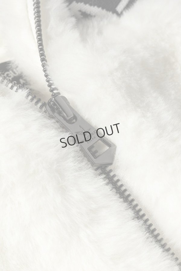 画像12: {SOLD}1piu1uguale3 RELAX ウノピゥウノウグァーレトレ リラックス ワイドスピンドル袖ロゴファーブルゾン{-BDA} (12)