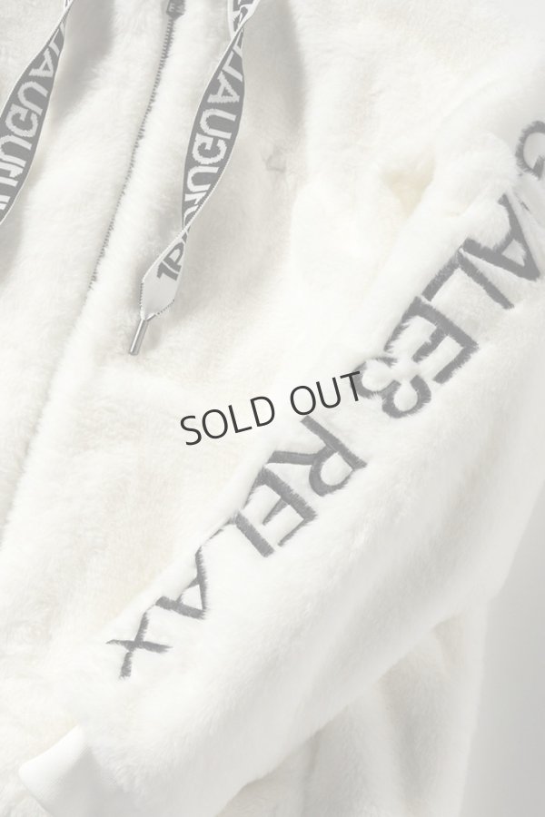 画像14: {SOLD}1piu1uguale3 RELAX ウノピゥウノウグァーレトレ リラックス ワイドスピンドル袖ロゴファーブルゾン{-BDA} (14)