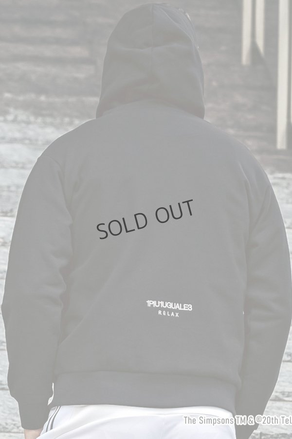 画像3: {SOLD}1piu1uguale3 RELAX ウノピゥウノウグァーレトレ リラックス /The Simpsons/バート・シンプソン/フーディー{-BES} (3)