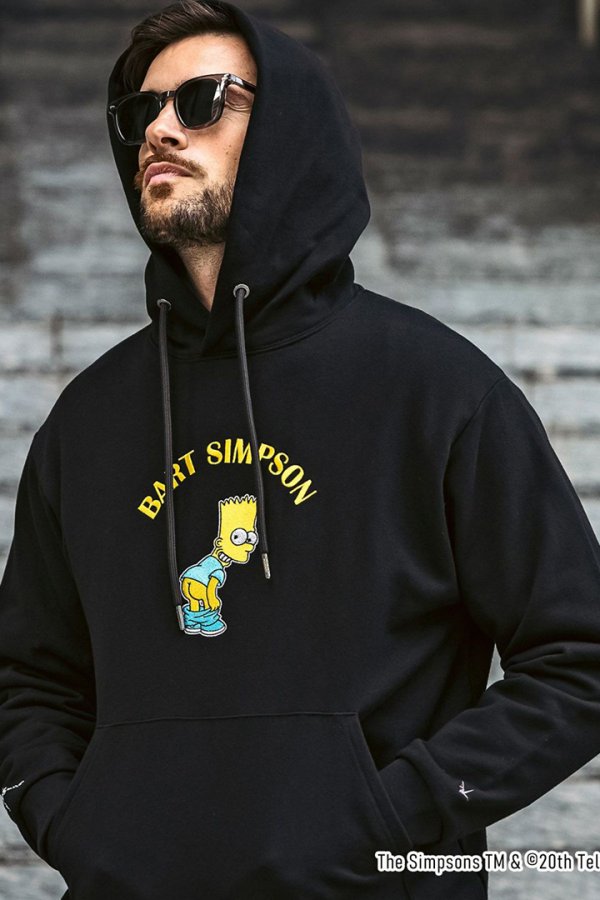 画像8: 1piu1uguale3 RELAX ウノピゥウノウグァーレトレ リラックス /The Simpsons/バート・シンプソン/フーディー{-BES} (8)