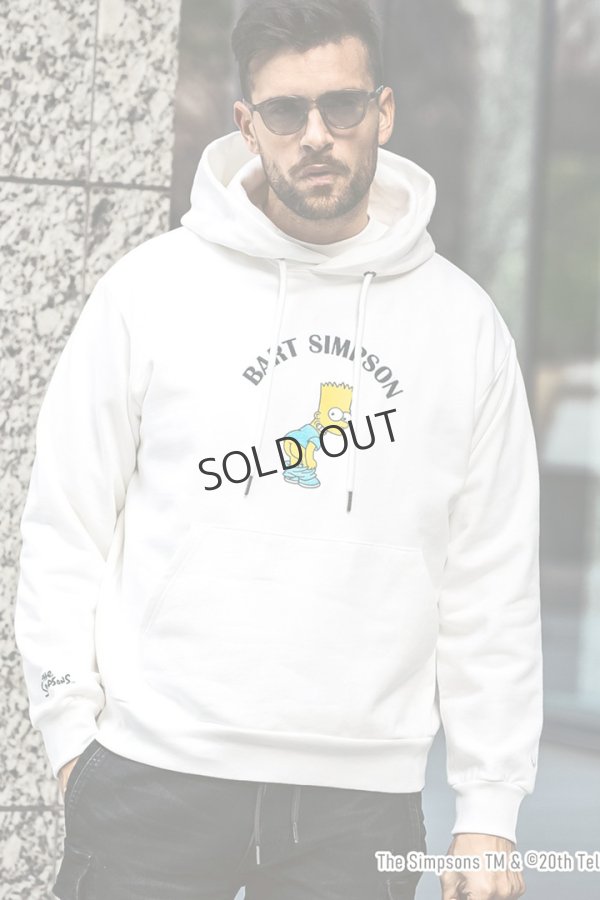 画像1: 1piu1uguale3 RELAX ウノピゥウノウグァーレトレ リラックス /The Simpsons/バート・シンプソン/フーディー{-BES} (1)